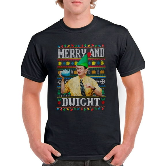 Merry And Dwight T-Shirt Men The Office, Male Large