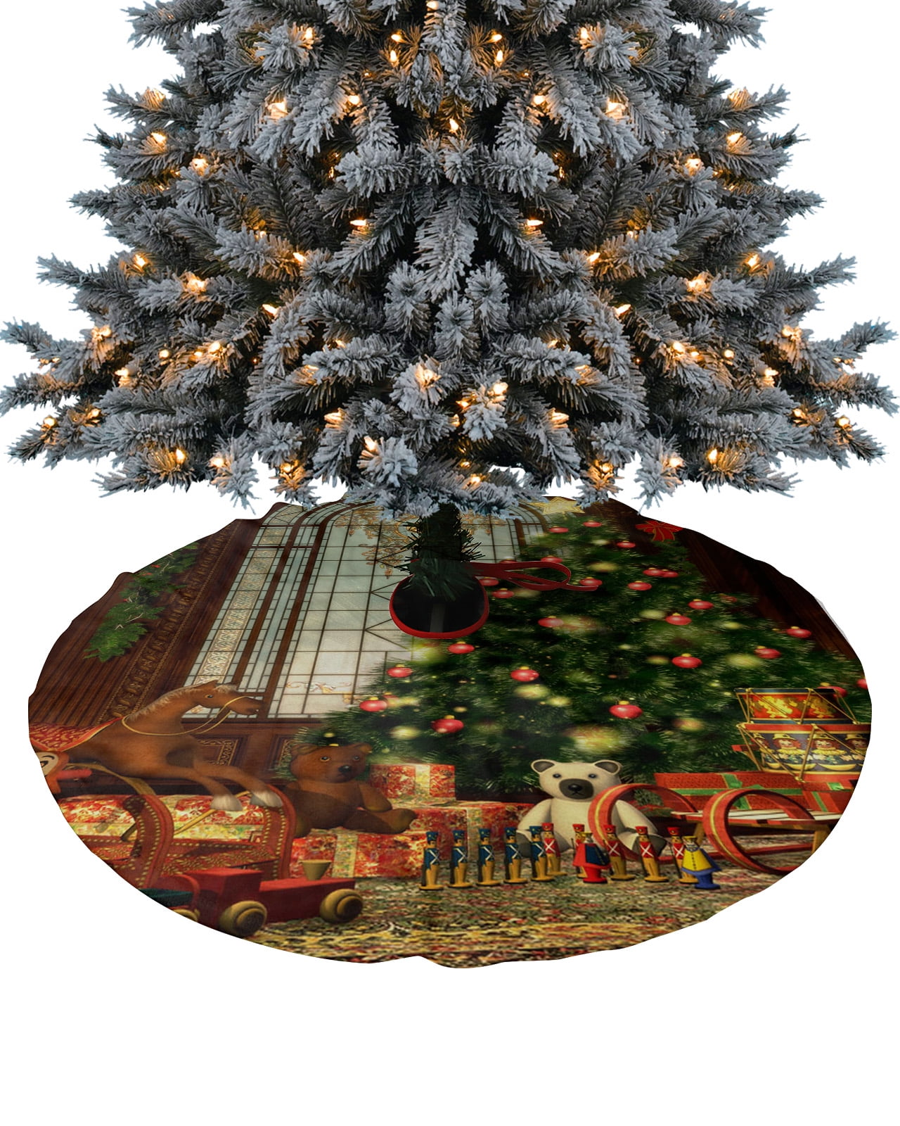 Merry Bell Tree Skirt Xmas rations for Home Supplies Tree Skirts Base