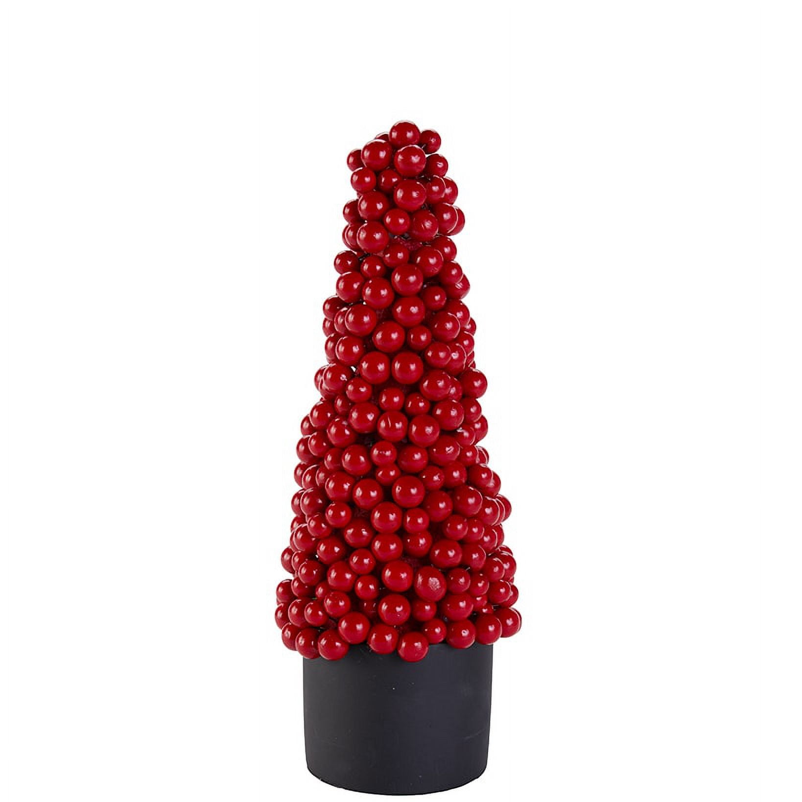 12" Vibrant Red Berry Tabletop Christmas Tree