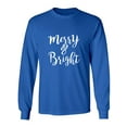 thumbnail image 1 of Merry & Bright Adult Long Sleeve T-shirt, 1 of 3