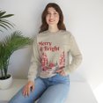 thumbnail image 1 of Merry Bright Christmas House Gift Unisex Heavy Blend™ Crewneck Sweatshirt, 1 of 7