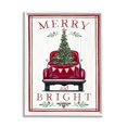thumbnail image 1 of Merry & Bright Christmas Tree In Truck Rustic Botanicals Transportation Graphic Art Framed Art Print Wall Art, 1 of 5