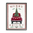 thumbnail image 1 of Merry & Bright Christmas Tree In Truck Rustic Botanicals Transportation Graphic Art Framed Art Print Wall Art, 1 of 5