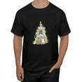 thumbnail image 1 of Merry Catmas Cats Christmas Tree Cat Black Short Sleeve T-Shirts, 1 of 5