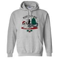 thumbnail image 1 of Merry Catmas Hoodie Sweatshirt Unisex 2X-Large Grey, 1 of 5