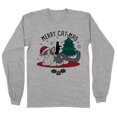 thumbnail image 1 of Merry Catmas Long Sleeve Shirt Unisex X-Large Grey, 1 of 5