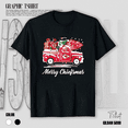 thumbnail image 1 of Merry Chiefsmas Red Truck Holiday Football Fan Art Unisex T-Shirt, up to size 5XL, 1 of 2