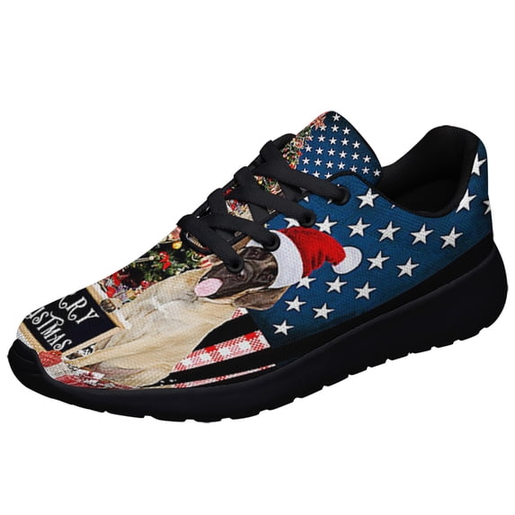 Merry ChriStas English MaStff Shoes Sneakers Black Size 8.5