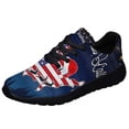 thumbnail image 1 of Merry ChriStas Y'all American flag Shoes Sneakers Black Size 3.5, 1 of 7