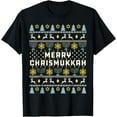 thumbnail image 1 of Merry Chrismukkah Happy Hanukkah Jew Ugly Christmas Sweater T-Shirt, 1 of 4