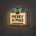 thumbnail image 1 of Merry Christmas 3D Novelty Light Box, Custom Text Option, Classic Ornament Holiday Light for Festive Decor (Height 24 inch, 60cm), 1 of 9