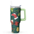 thumbnail image 1 of Merry Christmas 40oz Tumbler with Handle and Straw, Leak Proof Stainless Steel Coffee Mug, Winter Insulated Cup, Cute Gifts for Women Men, 1 of 4