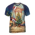 thumbnail image 1 of Merry Christmas Abyssinian Santa Hat Xmas Tree Winter Holiday All Over Print 3D Shirt Unisex Merch Cat Lover Kitten Owner Gifts - 01013, 1 of 6