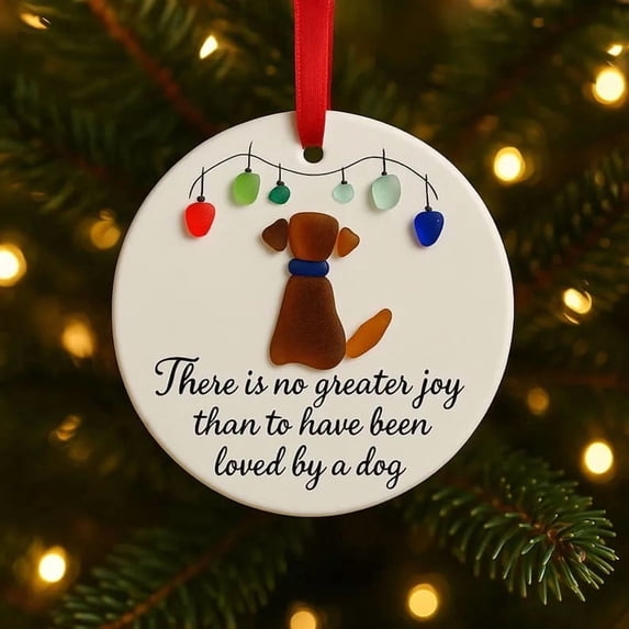 Merry Christmas Acrylic Tree Pendant, 8 Cm 2D Hanging Ornament Pre-Tied Red Ribbon Lightweight Window Wreath Cute Holiday Tree Decor