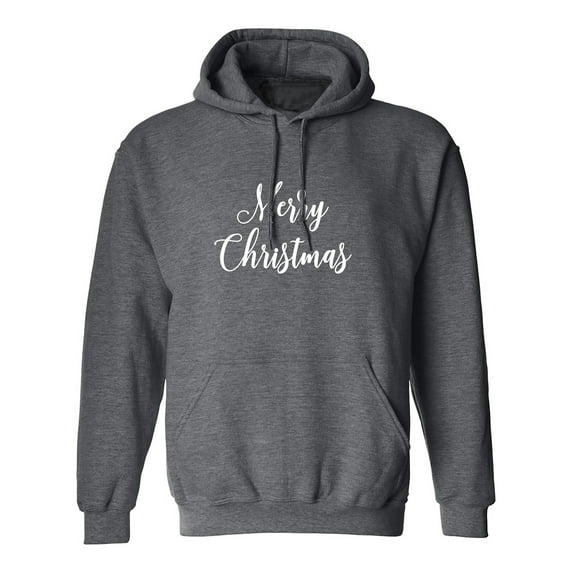 Merry Christmas Adult Hooded Sweatshirt