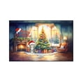 thumbnail image 1 of Merry Christmas American Shorthair Santa Hat Xmas Tree Winter Holiday Indoor Rug Cat Lover Kitten Owner Gifts Carpet Living Bed Room Sofa Home Decor - 01013, 1 of 5