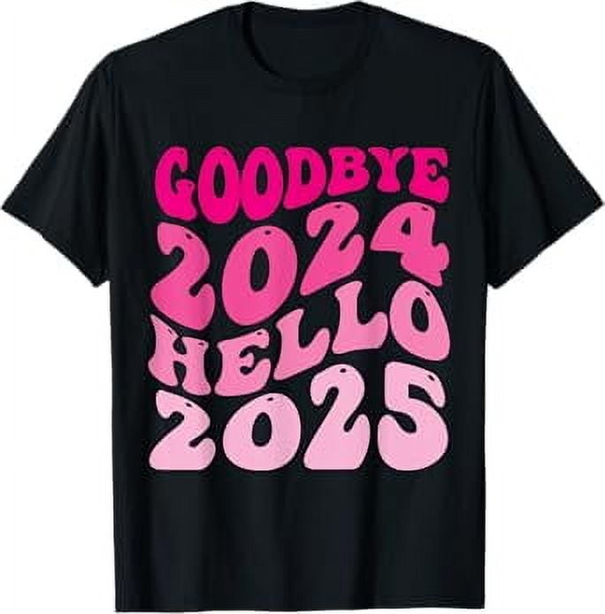 Merry Christmas And Happy New Year Goodbye 2024 Hello 2025 TShirt