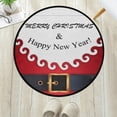 thumbnail image 1 of Merry Christmas Anti Fatigue Round Area Rug Funny Santa Claus Non Slip Absorbent Comfort Round Rug Floor Carpet for Entryway Living Room Bedroom Sofa Home Decor, 3' in Diameter, 1 of 7