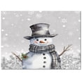 thumbnail image 1 of Merry Christmas Area Rug 5x7ft Grey Snowman and Whinter Snowflake Non-Slip Washable Square Rugs Soft Felt Indoor Floor Mat for Bedroom Kitchen Living Room Bathroom, 1 of 8