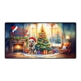thumbnail image 1 of Merry Christmas Australian Cattle Dog Santa Hat Xmas Tree Winter Holiday Desk Mat Full Keyboard Mouse Pad Heeler Lover Gifts Large Mousepad - 01013, 1 of 5