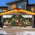 thumbnail image 1 of Merry Christmas Background Party Decoration Santa Photography for Garage Door, 7 x 16 Feet Flag Banner for Festive Celebrations, 1 of 3