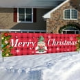 thumbnail image 1 of Merry Christmas Banner Large 19.68x98.42in Yard Signs Decorations for Indoor Outdoor Party Supplies Hanging Welcome Home Decor, 1 of 7
