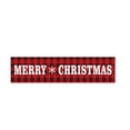 thumbnail image 1 of Merry Christmas Banner, Red Black Buffalo Plaid Xmas Sign Various Pattern Design for Christmas Party, Outdoor Indoor Yard Decoration (E), 1 of 7