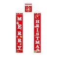 thumbnail image 1 of Merry Christmas Banner Sign - Christmas Front Porch Door Decorations - Outdoor Xmas Decor - Red Merry Christmas Sign for City, Country Clearance Wall Hanging Outside, 1 of 2