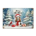 thumbnail image 1 of Merry Christmas Basset Hound Enjoys Woofmas Winter Xmas Holiday Horizontal Metal Aluminum Sign Bassets Dog Breed Lovers Gifts Idea Wall Art Home Decor - 02022, 1 of 5