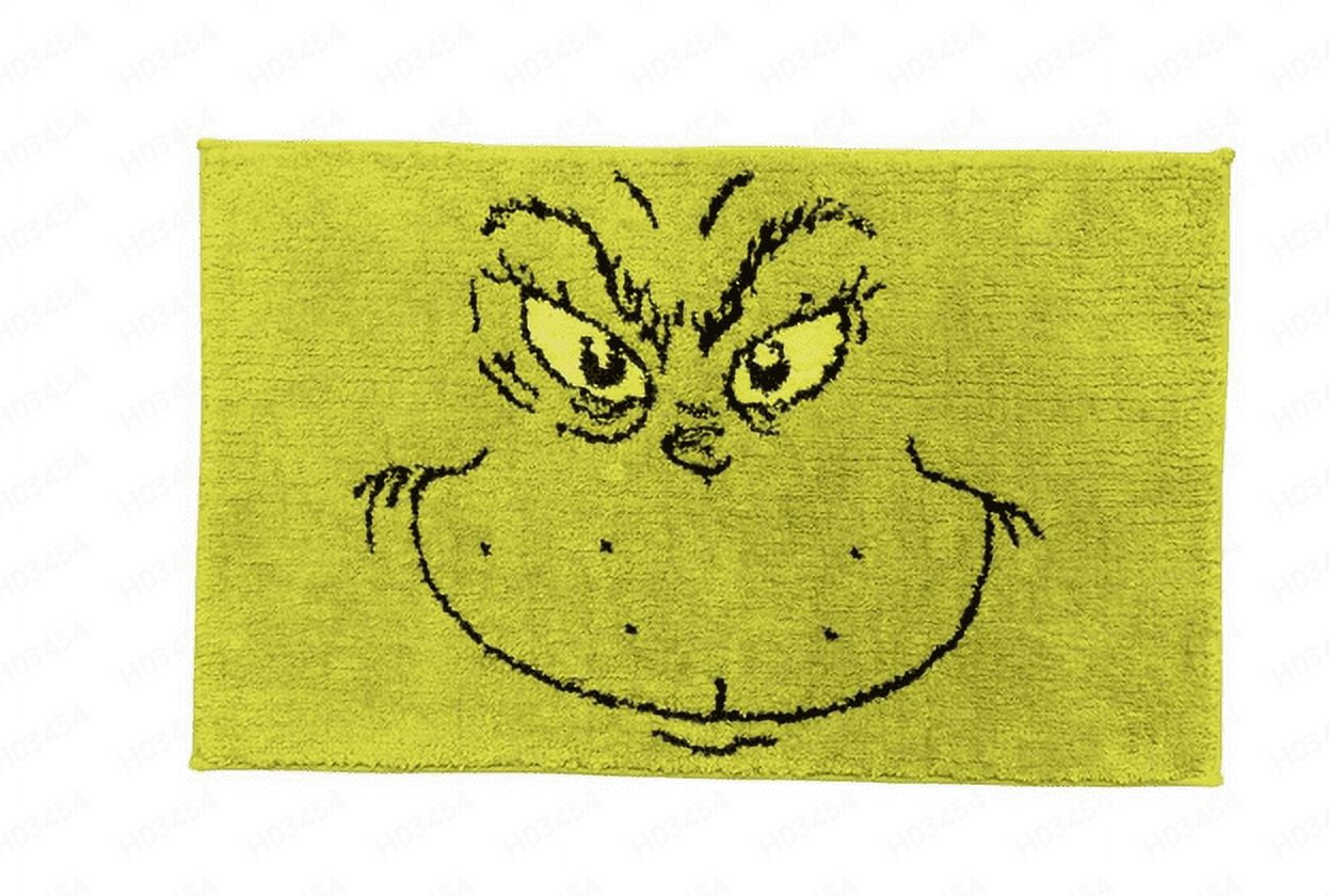Washable Grinch Bathroom Rug for Cozy, Stain-Free Grinchy Spaces