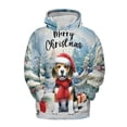 thumbnail image 1 of Merry Christmas Beagle Enjoys Woofmas Winter Xmas Holiday All Over Print 3D Hoodie Unisex Merch Hoodies Beagles Dog Lover Gifts Idea - 02022, 1 of 6