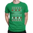 thumbnail image 1 of Merry Christmas Bigfoot - Ugly Sweater T-shirt Men's, 1 of 3