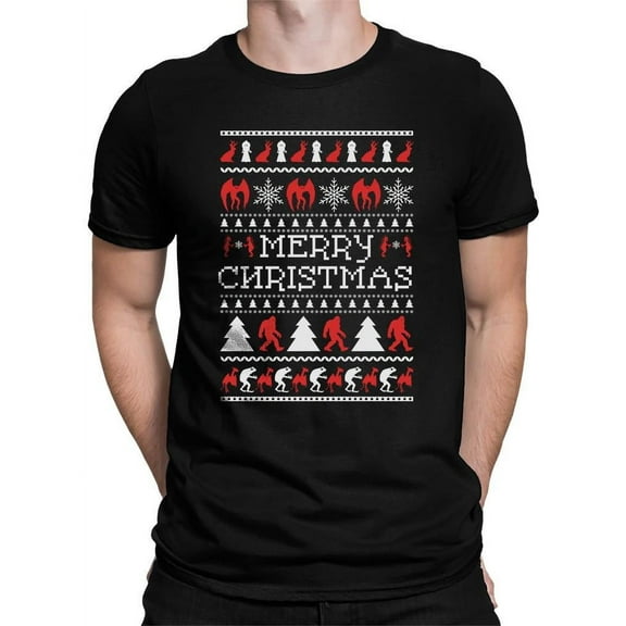 Merry Christmas Bigfoot - Ugly Sweater T-shirt Men's