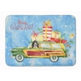 thumbnail image 1 of Merry Christmas Black Parti Cocker Spaniel Machine Washable Memory Foam Mat, 1 of 4