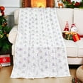 thumbnail image 1 of Merry Christmas Blanket, Colorful Christmas Tree Snowflake Blanket, Super Soft Fleece Flannel Blankets, Cozy Blankets for Couch, Fuzzy Blanket for Bed, Sofa, 50" x 60", Xmas Gift Home Decor, 1 of 6