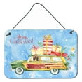 thumbnail image 1 of Merry Christmas Bloodhound Wall or Door Hanging Prints, 1 of 1