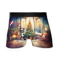 thumbnail image 1 of Merry Christmas Border Collie Santa Hat Xmas Tree Winter Holiday All Over Print Boxer Briefs Underwear for Men Dad Borders Dog Lovers Gifts Idea - 01013, 1 of 6