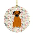 thumbnail image 1 of Merry Christmas Border Terrier Ceramic Ornament, 1 of 3