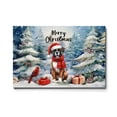 thumbnail image 1 of Merry Christmas Boxer Enjoys Woofmas Winter Xmas Holiday Horizontal Matte Canvas Poster Boxers Dog Lover Gifts Idea Wall Art Home Decor - 02022, 1 of 5