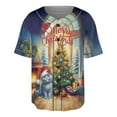 thumbnail image 1 of Merry Christmas British Shorthair Santa Hat Xmas Tree Winter Holiday All Over Print 3D Baseball Shirt Cat Lover Kitten Owner Gifts Softball Sport - 01013, 1 of 6
