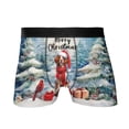 thumbnail image 1 of Merry Christmas Brittany Spaniel Enjoys Woofmas Winter Xmas Holiday All Over Print Boxer Briefs Underwear for Men Dad Brittany Dog Lover Gifts Idea - 02022, 1 of 6