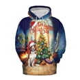 thumbnail image 1 of Merry Christmas Brittany Spaniel Santa Hat Xmas Tree Winter Holiday All Over Print 3D Hoodie Unisex Merch Hoodies Brittany Dog Lover Gifts Idea - 01013, 1 of 6