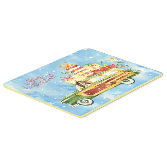 Merry Christmas Brown Parti Cocker Spaniel Kitchen or Bath Mat 24x36