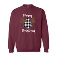 thumbnail image 1 of Merry Christmas Buffalo Plaid Leopard Print Trees Unisex Adult Long Sleeve Crewneck Sweatshirt-Maroon-xxl, 1 of 4