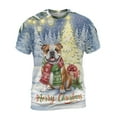 thumbnail image 1 of Merry Christmas Bulldog Snowy Winter with Gifts Tree Decorations All Over Print 3D Shirt Unisex Merch Dog Lover Gifts Idea - 12020, 1 of 6