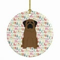 thumbnail image 1 of Merry Christmas Bullmastiff Ceramic Ornament 2.8 in x 2.8 in, 1 of 3