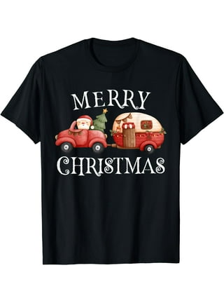 red truck christmas shirt