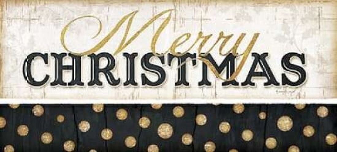 Merry Christmas Canvas Art - Jennifer Pugh (24 x 48)