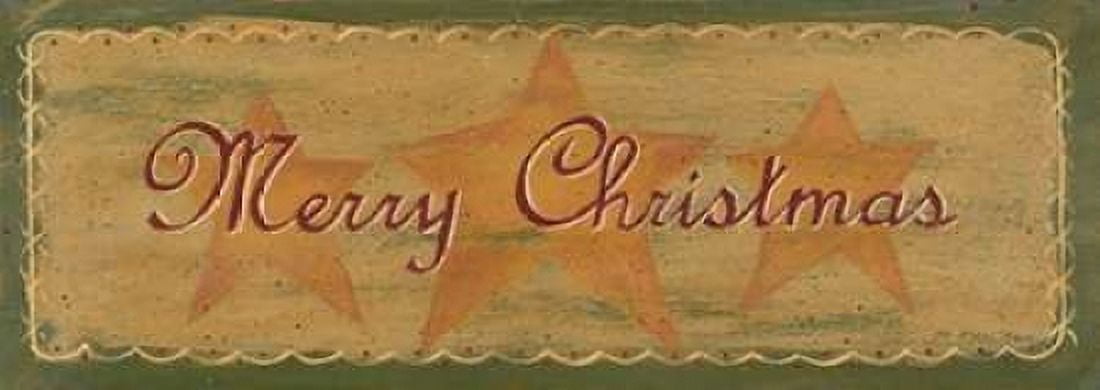 Merry Christmas Canvas Art - Jo Moulton (10 x 20)