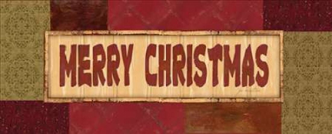 Merry Christmas Canvas Art - Jo Moulton (24 x 48)